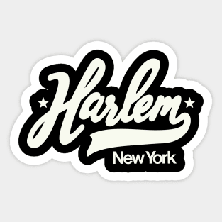 Vintage Harlem New York - Retro Harlem Logo - Harlem Shirt Sticker